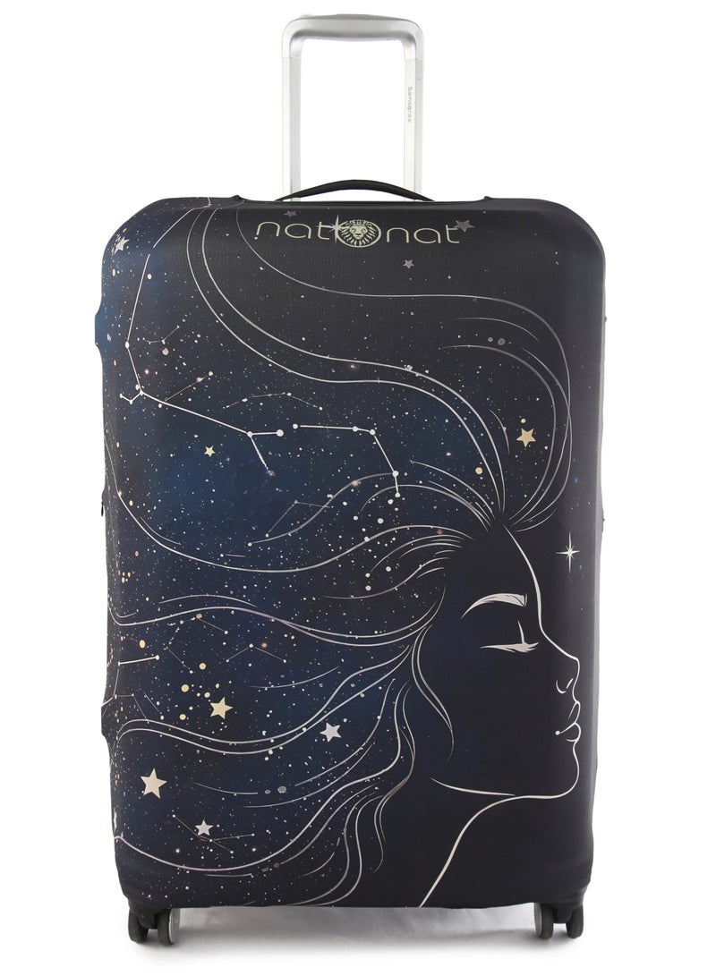 natOnat Travel Luggage Cover Protector - Suitcase Cover - Stretchy, Washable Spandex & Polyester - Protects Against Dirt & Scratches - Lunara Design - Fits 72-81 CM Height ( X Large ) - Image 1